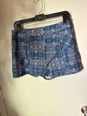 Pink Republic Blue & Pink Patterned Skort